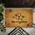 Custom Family Name Black Outline Shamrock Celtic Knot - Irish Heritage Home Decor Gift for Family Doormat - 6