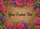 Custom Text Pink Roses Purple Irises Green Foliage Natural Fiber Background - Garden Decor Gift Doormat - 7