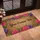 Custom Text Pink Roses Purple Irises Green Foliage Natural Fiber Background - Garden Decor Gift Doormat - 4