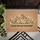 Black Outline Bunny Spring Flowers Welcome Text - Everyday Home Decor Gift Doormat - 6