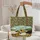 Personalized Sheep Sunflowers Wildflowers Green Hills - Farmhouse Home Decor Gift Quilted Tote Bag - 5