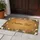 Custom Text Wildflower Foliage Golden-Brown Coir Texture Farmhouse Home Decor Doormat - 5