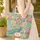 Ornate Peacock Lush Botanical Tropical Flowers Paisley - Everyday Carry Wildlife Lover Gift Quilted Tote Bag - 4