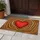 Large Bold Red Heart Organic Warm Brown Farmhouse Housewarming Gift Doormat - 5