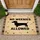 Dachshund Dog NO WEENIES ALLOWED Humorous Home Garden Decor for Dachshund Lovers Doormat - 1
