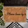Please Leave By 9 Text Botanical Foliage - Home Guest Rustic Decor Gift Doormat - 6