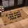 Rustic Dog Lover Text Paw Print Bone - Home Decor Gift for Pet Owners Doormat - 4