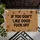 Rustic Dog Lover Text Paw Print Bone - Home Decor Gift for Pet Owners Doormat - 6