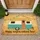 Retro Travel Trailer Bunting Flags - Happy Campers Welcome Home Decor Gift Doormat - 1