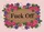 Fuck Off Rectangular Panel Roses Irises Foliage Vines Pink Background Statement Decor Gift Doormat - 7