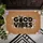 Good Vibes Peace Sign Hand Rose Iris Foliage - Positive Lifestyle Home Decor Doormat - 6