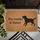 Custom Family Name & Buster Dog Silhouette - Family Home Decor Gift Doormat - 6