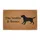 Custom Family Name & Buster Dog Silhouette - Family Home Decor Gift Doormat - 3