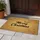 Black Merry Christmas Script Holly Leaves Snowflakes - Christmas Holiday Home Decor Gift Doormat - 5