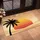 Black Palm Tree Retro Sunset Beach Sandy Dunes Tropical Dusk - Outdoor Home Decor Gift Doormat - 4