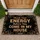 Check Your Energy Message Rustic Scrollwork Leaf - Lifestyle Home Decor Doormat - 1