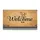 Welcome Bunny Paw Prints Black White Stripe - Everyday Home Entry Decor Gift Doormat - 3