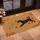 Black Dog Deep Play Bow Custom Family Name Paw Prints - Outdoor Home Decor Gift Doormat - 4