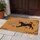 Black Dog Deep Play Bow Custom Family Name Paw Prints - Outdoor Home Decor Gift Doormat - 5