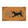Black Dog Deep Play Bow Custom Family Name Paw Prints - Outdoor Home Decor Gift Doormat - 3