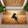Black Labrador Retriever Silhouette - Dog Lover Home Decor Gift Doormat - 1