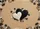 Distinct Overlapping Black Off-White Hearts Tan Background - Elegant Home Decor Gift Doormat - 7