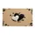 Distinct Overlapping Black Off-White Hearts Tan Background - Elegant Home Decor Gift Doormat - 3