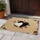 Distinct Overlapping Black Off-White Hearts Tan Background - Elegant Home Decor Gift Doormat - 5