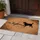 Custom Family name Playful Dog Silhouette - Rustic Home Decor Gift for Dog Lovers Doormat - 5