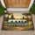 Vintage Travel Trailer Campground Scene - Outdoor Living Camping Lover Gift Doormat - 1