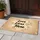 Love Lives Here Heart Leafy Tendril Rustic Parchment - Home Decor Gift Doormat - 5