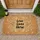 Love Lives Here Script, Intertwined Leaves Sprigs - Welcoming Home Decor Doormat - 1