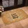 Love Lives Here Script, Intertwined Leaves Sprigs - Welcoming Home Decor Doormat - 4