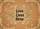 Love Lives Here Script, Intertwined Leaves Sprigs - Welcoming Home Decor Doormat - 7