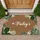Custom Family Name Script Botanical Welcome Home Decor Gift Doormat - 1