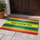 Crisp Edge-to-Edge Horizontal Rainbow Sans-serif Text Custom - Everyday Home Decor Gift Doormat - 5