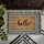 Script Hello Heart Geometric Border Sisal Mat Home Decor Gift Doormat - 6
