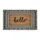 Script Hello Heart Geometric Border Sisal Mat Home Decor Gift Doormat - 3