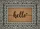 Script Hello Heart Geometric Border Sisal Mat Home Decor Gift Doormat - 7