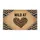 WILD AT Black Leopard Heart Chevron - Wildlife Lover Home Decor Gift for Wild Soul Doormat - 3