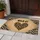 WILD AT Black Leopard Heart Chevron - Wildlife Lover Home Decor Gift for Wild Soul Doormat - 5