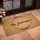 Custom Family Name Calligraphic Script Feather Wreath Organic Jute - Home Decor Gift Doormat - 4