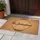 Custom Family Name Calligraphic Script Feather Wreath Organic Jute - Home Decor Gift Doormat - 5