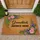 Grandkids ADORED HERE Text Roses Iris Floral - Home Decor Gift for Grandparents Doormat - 1