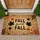 FALL sweet FALL Black Silhouette Maple Oak Leaves Decor - Autumn Season Home Decor Gift Doormat - 1