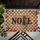 NOEL Frosted Christmas Tree Polka Dots - Festive Rustic Holiday Decor Doormat - 6