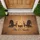 Fire Pit Adirondack Chairs Custom Family Name - Rustic Home Decor Gift Doormat - 1