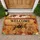 Welcome to Our Patch Pumpkin Autumn Leaves Gourds Farmhouse Fall Harvest Decor Doormat - 1