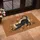 Sleek Black Cat Stretch - Cozy Home Decor Gift for Cat Lover Doormat - 4