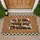 Christmas Text Holly Berries Bells - Christmas Holiday Home Decor Gift Doormat - 1